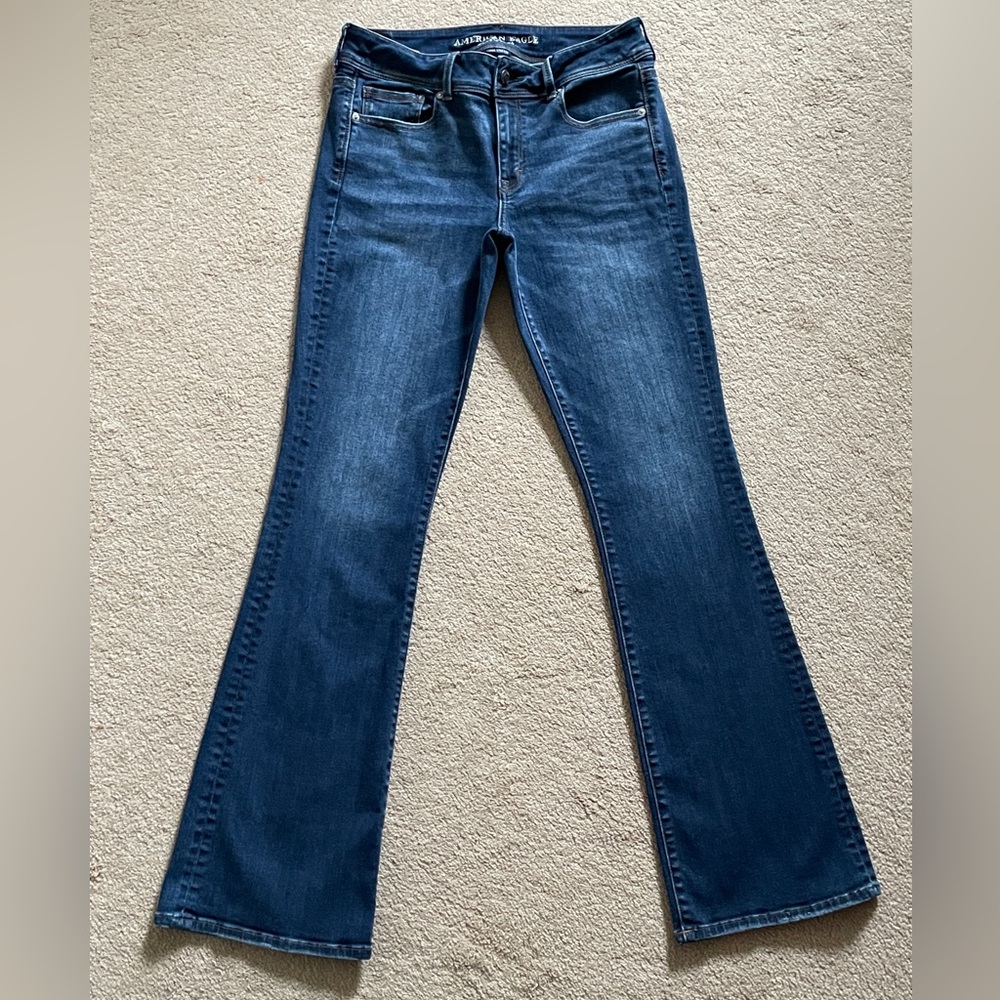 American Eagle Outfitters Women's Bootcut Super Stretch Jeans, Size 10 Long